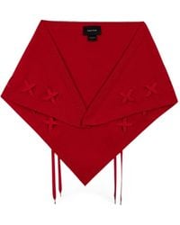 Simone Rocha - Lace-Up Knitted Neckerchief Scarf - Lyst