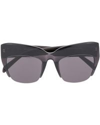 Emilio Pucci - Semi-rimless Oversized Frame Sunglasses - Lyst