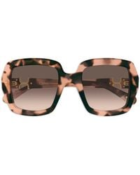 Chloé - Logo-Detail Sunglasses - Lyst