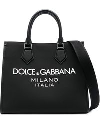 Dolce & Gabbana Shopper Met Logoprint - Zwart