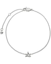 Monica Vinader - Initial A Chain Bracelet - Lyst