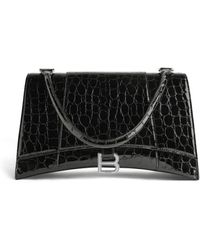 Balenciaga - Hourglass Hinge Medium Leather Shoulder Bag - Lyst