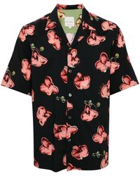 Paul Smith - Orchid-print Short-sleeves Shirt - Lyst