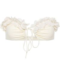 LaRevêche - Top de bikini Halima con aplique floral - Lyst