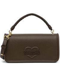 Love Moschino - Embossed-Heart Braided Cross Body Bag - Lyst
