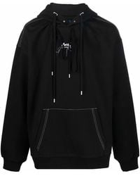 Adererror - Logo-Print Long-Sleeve Hoodie - Lyst