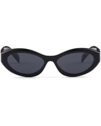 Prada - Symbole Oval-Frame Sunglasses - Lyst