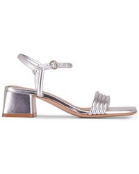 Gianvito Rossi - Lena 45mm Leather Sandals - Lyst