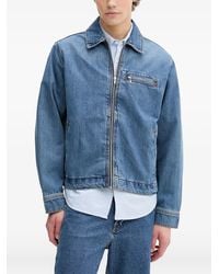 Levi's - Giacca Denim Cristobal Garage Con Zip - Lyst