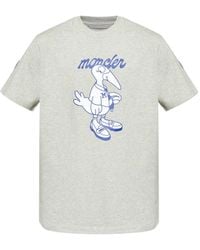 Moncler - Camiseta con pájaros estampados - Lyst