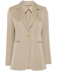 Max Mara - Sandalo Single-Breasted Blazer - Lyst