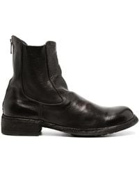 Officine Creative - Round-Toe Leather Boots - Lyst
