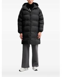 EA7 - Logo Patch Padded Coat - Lyst