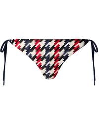Perfect Moment - Houndstooth Side-Tie Bikini Bottoms - Lyst