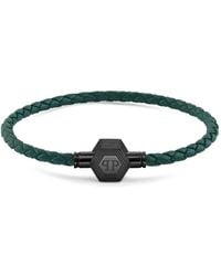 Philipp Plein - Plein Enigma Braided Bracelet - Lyst
