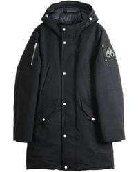Moose Knuckles - Parka Con Capucha Y Placa Del Logo - Lyst