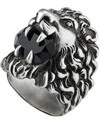 Gucci Ring Met Leeuwenkop - Meerkleurig