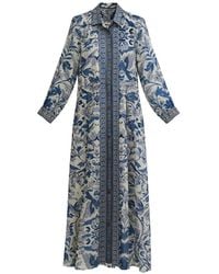 PAHIESA FORMENTERA - Robe Longue À Fleurs Imprimées - Lyst
