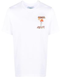 Casablanca - La Flamme Du Sport T-shirt White - Lyst