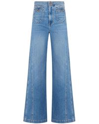 Veronica Beard - Taylor Godet Panelled Patch-Pocket Jeans - Lyst