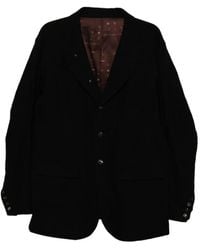 DEVOA - Button-Embellished Wool Blazer - Lyst