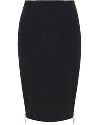 Elisabetta Franchi - Jupe En Crêpe À Détails De Zips - Lyst