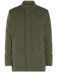 Canali - Quilted Coat - Lyst