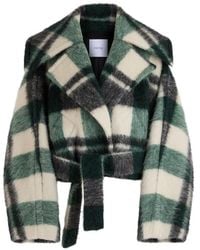 Patou - Check-Pattern Belted Jacket - Lyst
