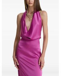 MOOS STUDIO - Robe Wild Orchid À Col Bénitier - Lyst