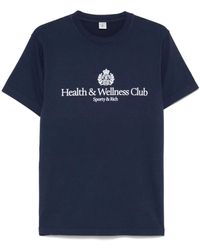Sporty & Rich - H&W Crest T-Shirt - Lyst