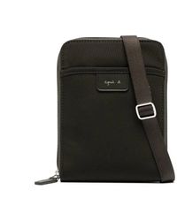 agnès b. - Logo-Patch Messenger Bag - Lyst