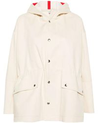 Plan C - Hooded Twill Parka Jacket - Lyst