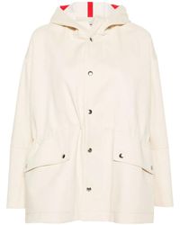 Plan C - Hooded Twill Parka Jacket - Lyst