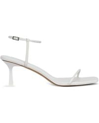12 STOREEZ - Ankle-Strap Leather Sandals - Lyst
