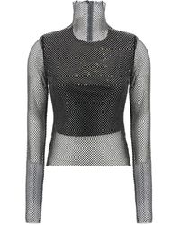 Sportmax - Top con apliques de strass - Lyst