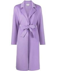 P.A.R.O.S.H. - Wool Belted Wrap Coat - Lyst