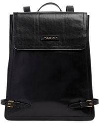 The Bridge - Monica Buckle-Detail Flap-Top Backpack - Lyst