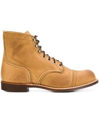 Red Wing - Camel Suede Iron Ranger Ankle Boots - Lyst
