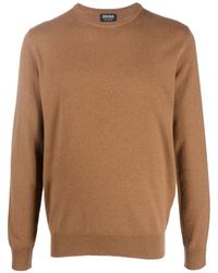 ZEGNA - Crew-Neck Cashmere Jumper - Lyst