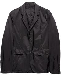 Prada - Abrigo Re-Nylon Con Botones - Lyst
