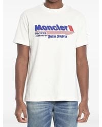Palm Angels x Moncler - T-Shirt Racing Con Logo - Lyst