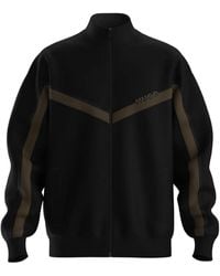 HUGO - Sudadera con cremallera y panel chevron - Lyst