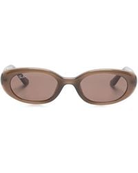 Ray-Ban - Round Acetate Frame Sunglasses - Lyst