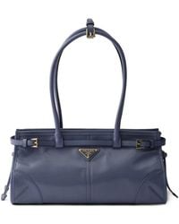 Prada - Medium Bonnie Leather Tote Bag - Lyst