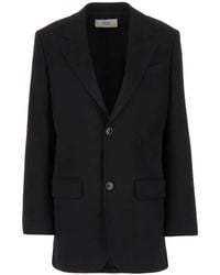 Ami Paris - Crepe Single-Breasted Blazer - Lyst