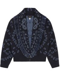 Alanui - Vest Met Bandana-Jacquard En Franje - Lyst