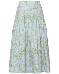 Cinq À Sept - Zoanne Floral Midi Skirt - Lyst