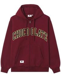 Chocoolate - Logo-Print Zip-Up Hoodie - Lyst