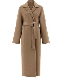 Alberta Ferretti - Double Cloth Coat Trench E Impermeabili-Donna - Lyst