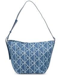 Calvin Klein - Monogram-Pattern Shoulder Bag - Lyst